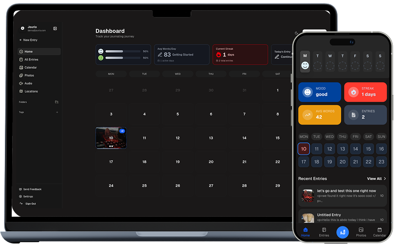 Jourlo Desktop Interface